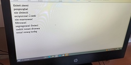 Powiększ grafikę: Klasa 2b znajduje sposoby na ratunek Ziemi.