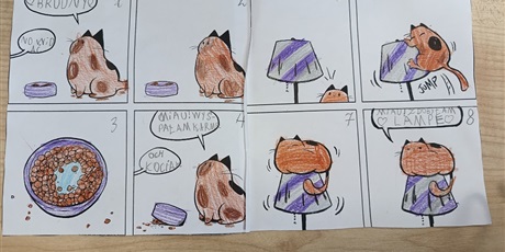 Powiększ grafikę: Komiks uczennicy.