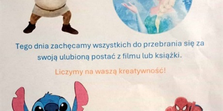 Powiększ grafikę: Plakat o Dniu Postaci z Bajek.