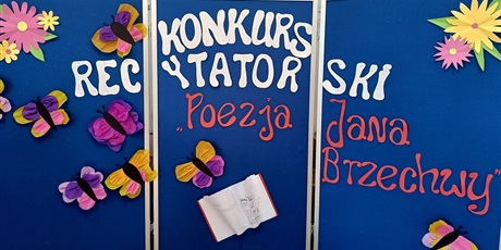 Powiększ grafikę: Dekoracja konkursu Poezji Jana Brzechwy.