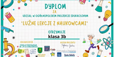 Powiększ grafikę: Dyplom dla 3b za projekt.