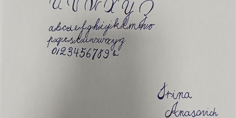 Powiększ grafikę: Pismo uczennicy klasy 8.