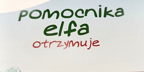 Powiększ grafikę: Certyfikat pomocnika elfa.