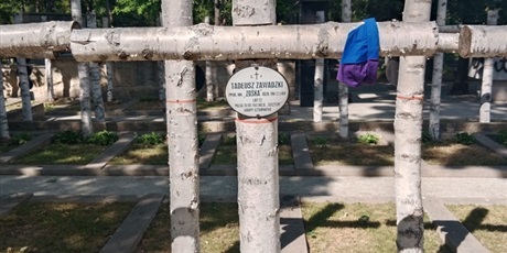 Powiększ grafikę: Grób "Zośki" Tadeusza Zawadzkiego.