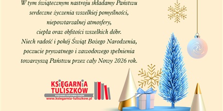Powiększ grafikę: Życzenia od Księgarni Tuliszków.
