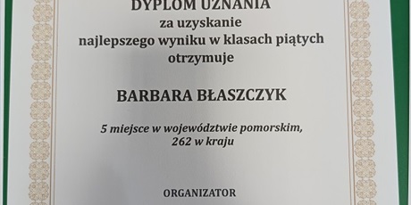 Powiększ grafikę: DYPLOMY I NAGRODY