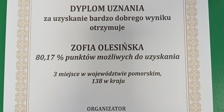 Powiększ grafikę: DYPLOMY I NAGRODY
