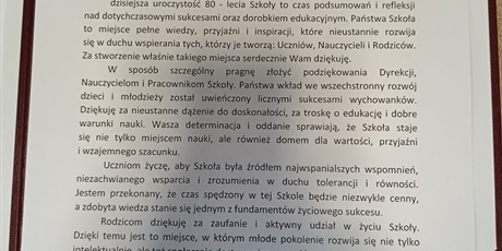 Powiększ grafikę: UROCZYSTOŚĆ 80 - LECIA